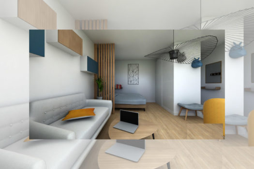 Studio 27 m² cave & balcon – PLESSIS ROBINSON (92)